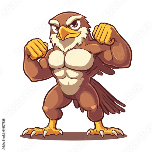 vector illustration icon about muscular animals