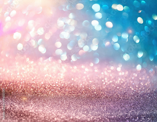 Pastel Glitter Bokeh Background