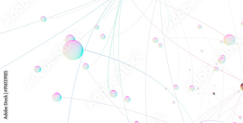 Abstract 3d rendering of ne...
