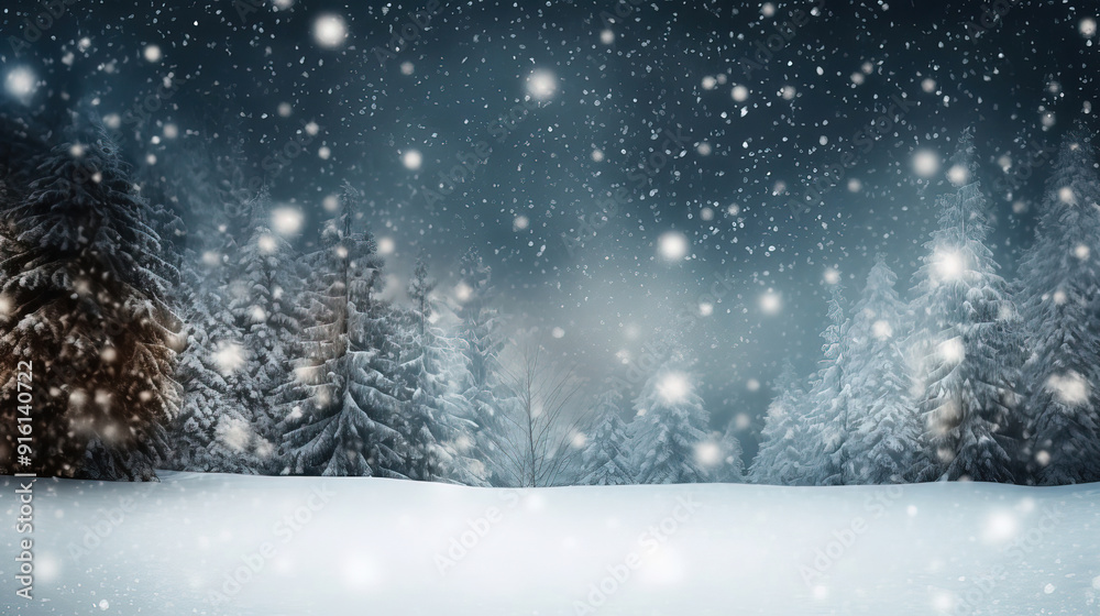 spruce forest covered in snowfall. spruce forest covered in snowfall.