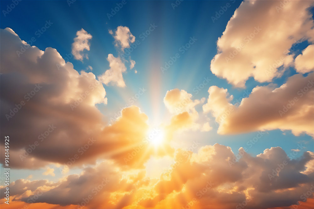 Sky In sunset with dramatic beautiful clouds version 3 Sky In sunset with dramatic beautiful clouds version 3