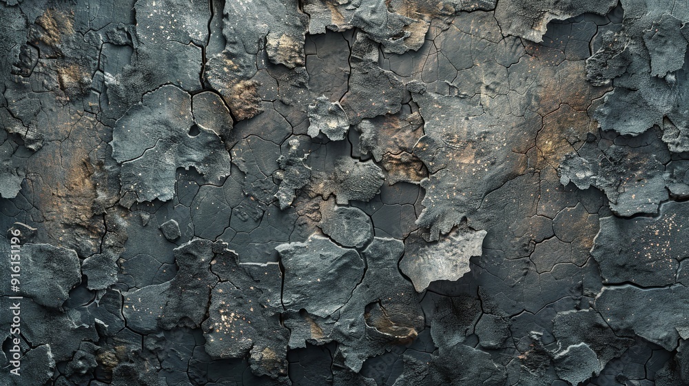 Horizontal Image of a Ruined Textured Wall Background