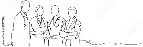 line art doctor illustration  background