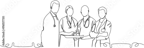 line art doctor illustration  background