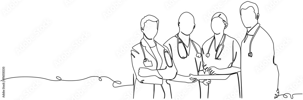 line art doctor illustration background line art doctor illustration background