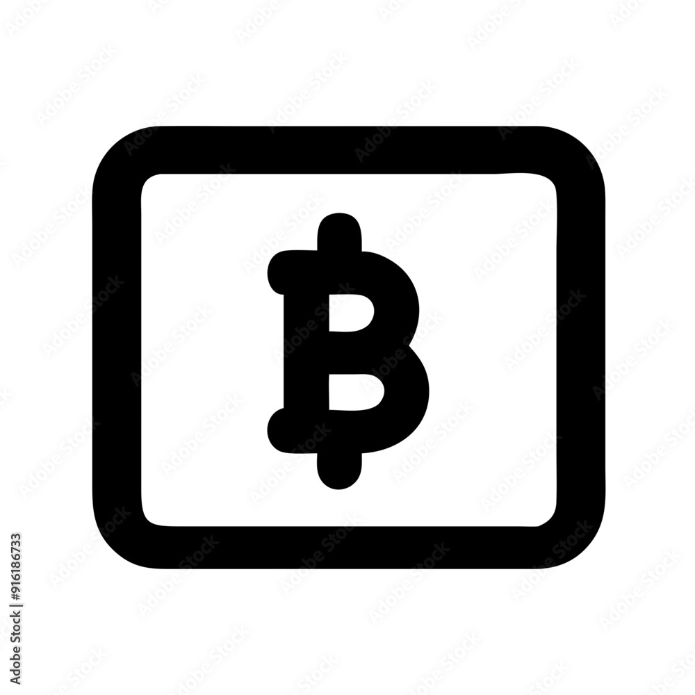 Bitcoin currency digital coin economy finance technology crypto blockchain financial icon pictogram Bitcoin currency digital coin economy finance technology crypto blockchain financial icon pictogram
