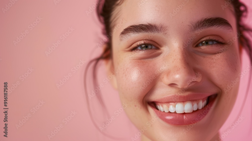 Close-up Portrait of a Smiling Woman Close-up Portrait of a Smiling Woman