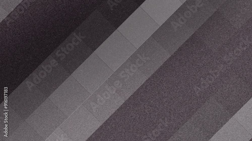 A black and white diagonal geometric pattern full of abstract dots with squares creates a minimalist and modern design. Ideal for backgrounds or decorative elements.