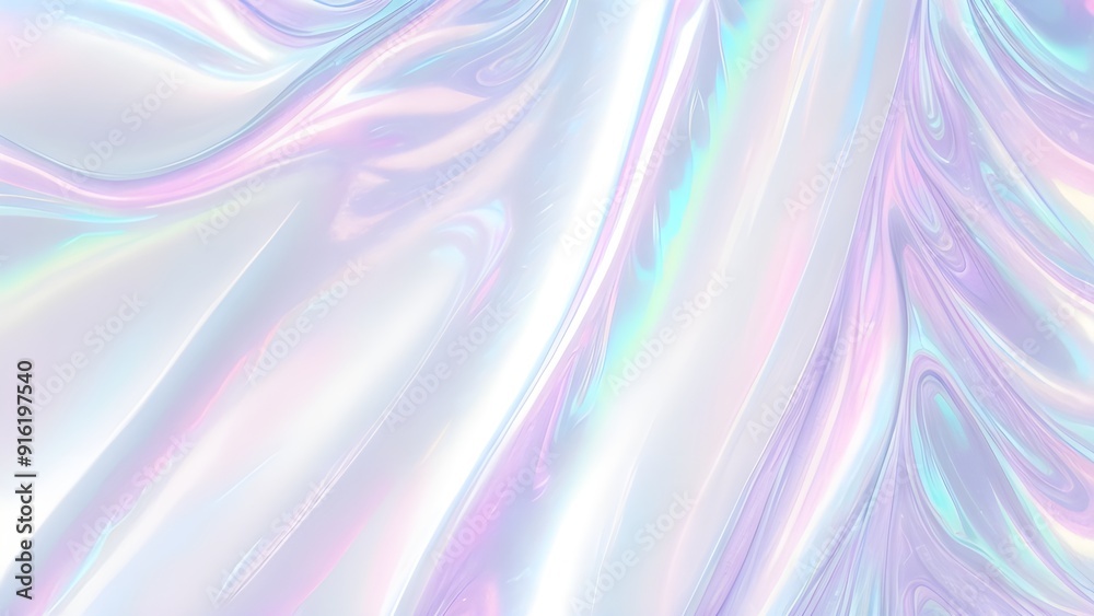 Holographic background seamless trendy iridescent light foil texture. Soft holographic pastel unicorn marble background pattern. Modern pearlescent blurry abstract swirl illustration.
Holographic background seamless trendy iridescent light foil texture. Soft holographic pastel unicorn marble background pattern. Modern pearlescent blurry abstract swirl illustration.