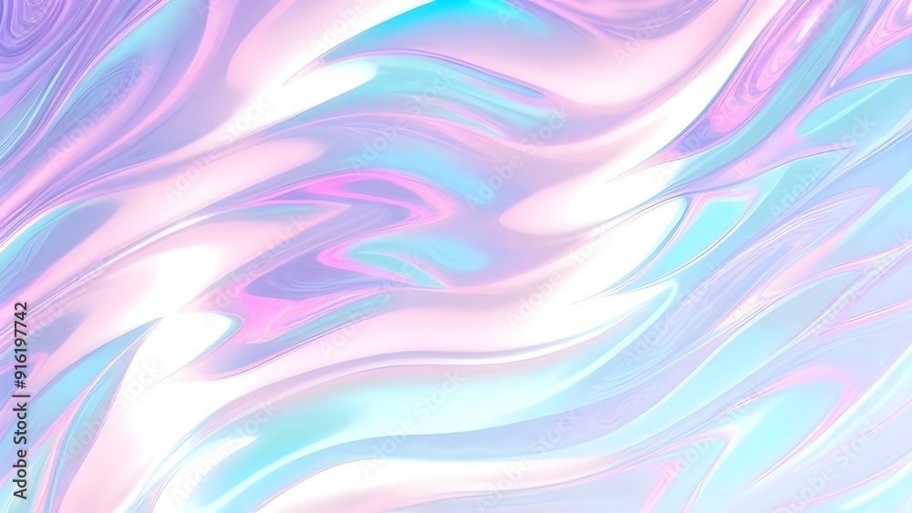 Holographic background seamless trendy iridescent light foil texture. Soft holographic pastel unicorn marble background pattern. Modern pearlescent blurry abstract swirl illustration.
Holographic background seamless trendy iridescent light foil texture. Soft holographic pastel unicorn marble background pattern. Modern pearlescent blurry abstract swirl illustration.