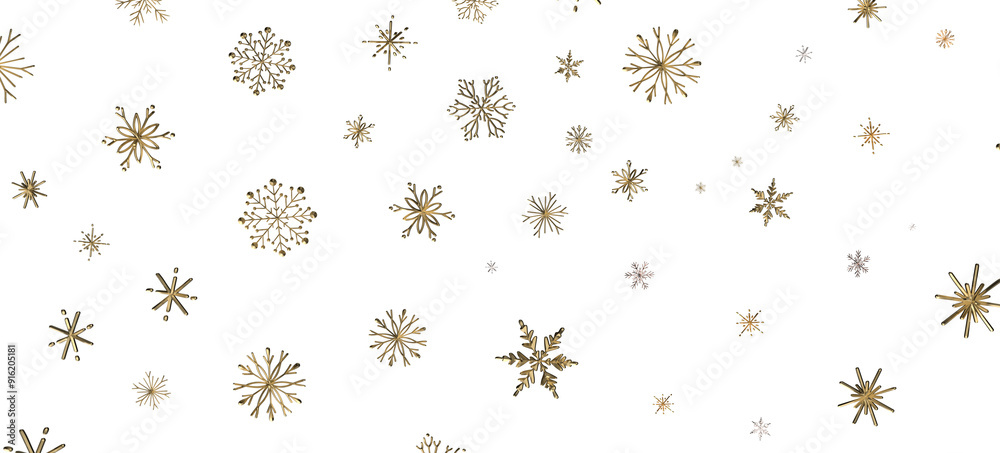 Snowflakes and bokeh lights on the blue Merry Christmas background. 3D render Snowflakes and bokeh lights on the blue Merry Christmas background. 3D render