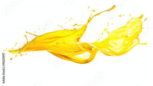 Wallpaper Mural Yellow Liquid Splash Torontodigital.ca