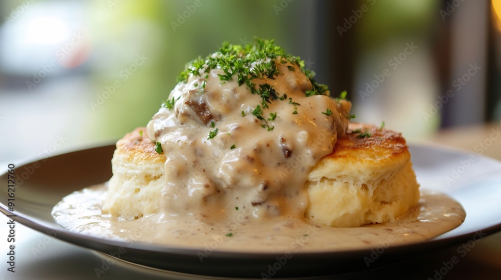 Buttermilk Biscuits with Sausage Gravy Buttermilk Biscuits with Sausage Gravy