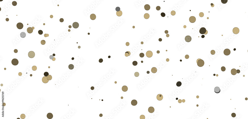 Sprinkle of Success: Spectacular 3D Illustration Showcasing Cascading gold Confetti Sprinkle of Success: Spectacular 3D Illustration Showcasing Cascading gold Confetti
