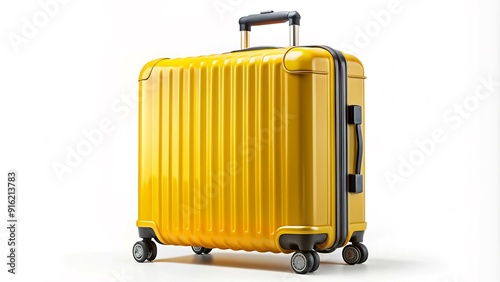 Wallpaper Mural This JPG image captures a big yellow travel suitcase with a transparent background. It highlights the importance of packing efficiently and offers a versatile design element for travel-related Torontodigital.ca