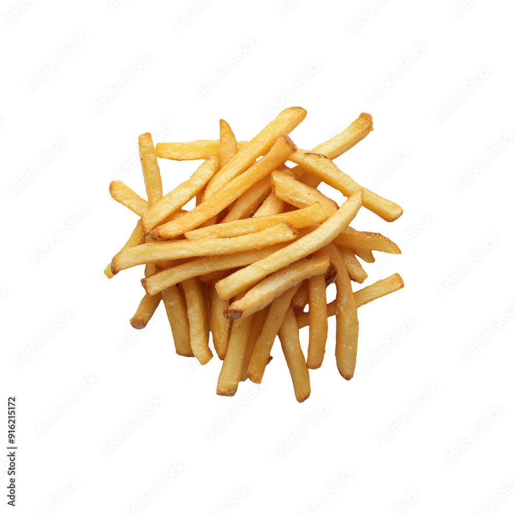 Top view of french fries. Top view of french fries.