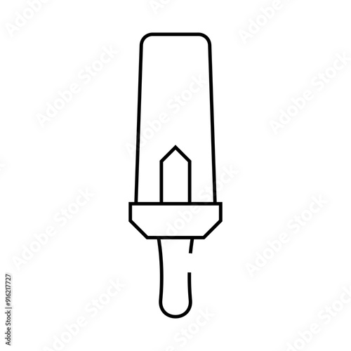 security tool of museum line icon vector. security tool of museum sign. isolated contour symbol black illustration