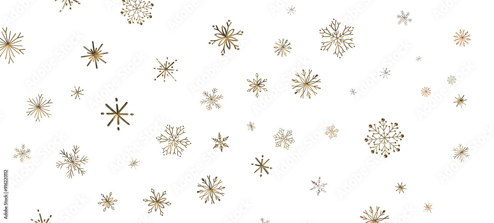 Snowflakes and bokeh lights on the blue Merry Christmas background. 3D render Snowflakes and bokeh lights on the blue Merry Christmas background. 3D render