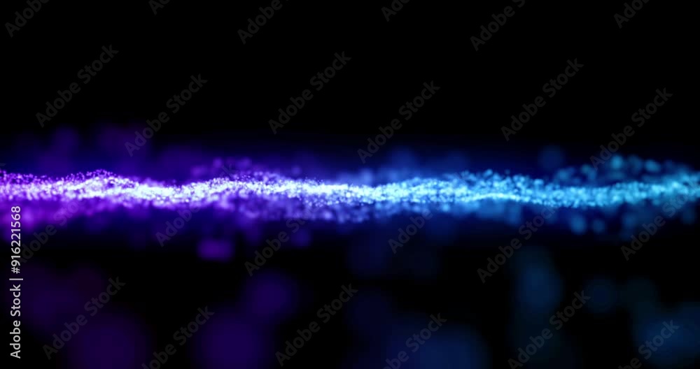 Animation, data stream and internet speed with particles on black background for networking. Communication, digital and graphic with cloud computing or information technology flow in dark cyberspace Animation, data stream and internet speed with particles on black background for networking. Communication, digital and graphic with cloud computing or information technology flow in dark cyberspace