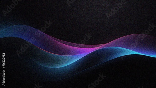 black abstract gradient background grain texture effect dark vibrant color flow wave copy space