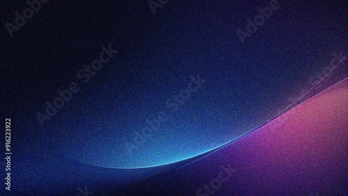 blue abstract gradient background grain texture effect dark vibrant color flow wave copy space