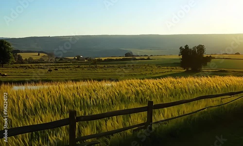 Peaceful Rural Countryside Scene photo