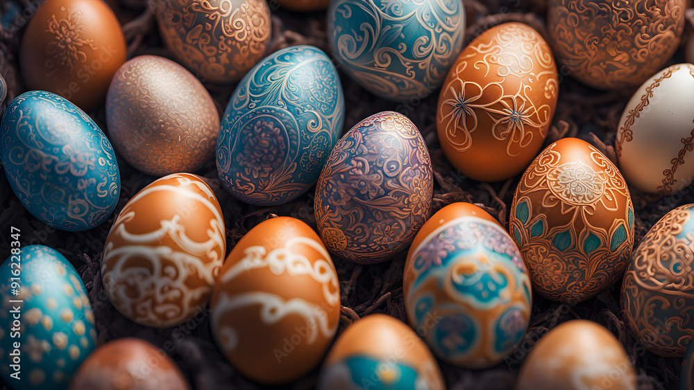 Easter eggs in Easter Day Easter eggs in Easter Day