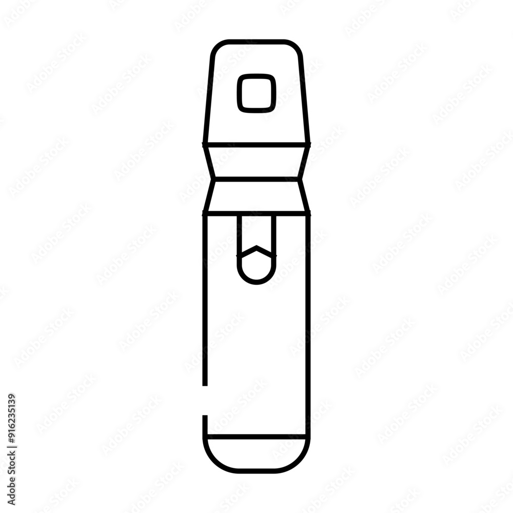 spray with perfume groomer line icon vector. spray with perfume groomer sign. isolated contour symbol black illustration