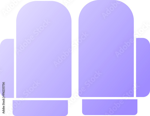 Mittens icon gradient illustration