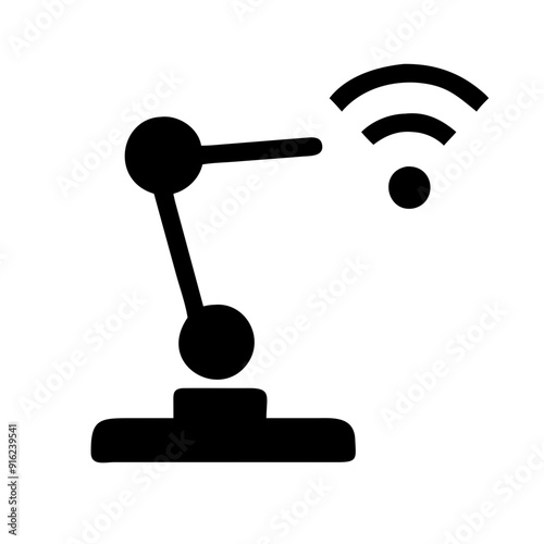 ioT Robot arm technology automation machine industry factory manufacturing hand  Pictogram 