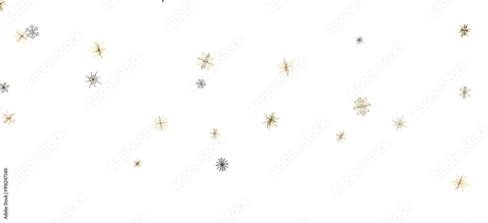 Whirling Snowflakes: Enthralling 3D Illustration of Falling Festive Snow Crystals Whirling Snowflakes: Enthralling 3D Illustration of Falling Festive Snow Crystals