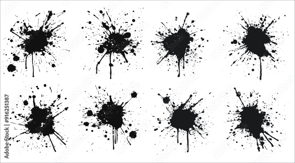 Set of abstract black ink splashes, Black ink splashes and drops silhouettes, Set of paint brush vector, Abstract ink splash set, Set of paint splashes, Set of lnk blots
Set of abstract black ink splashes, Black ink splashes and drops silhouettes, Set of paint brush vector, Abstract ink splash set, Set of paint splashes, Set of lnk blots