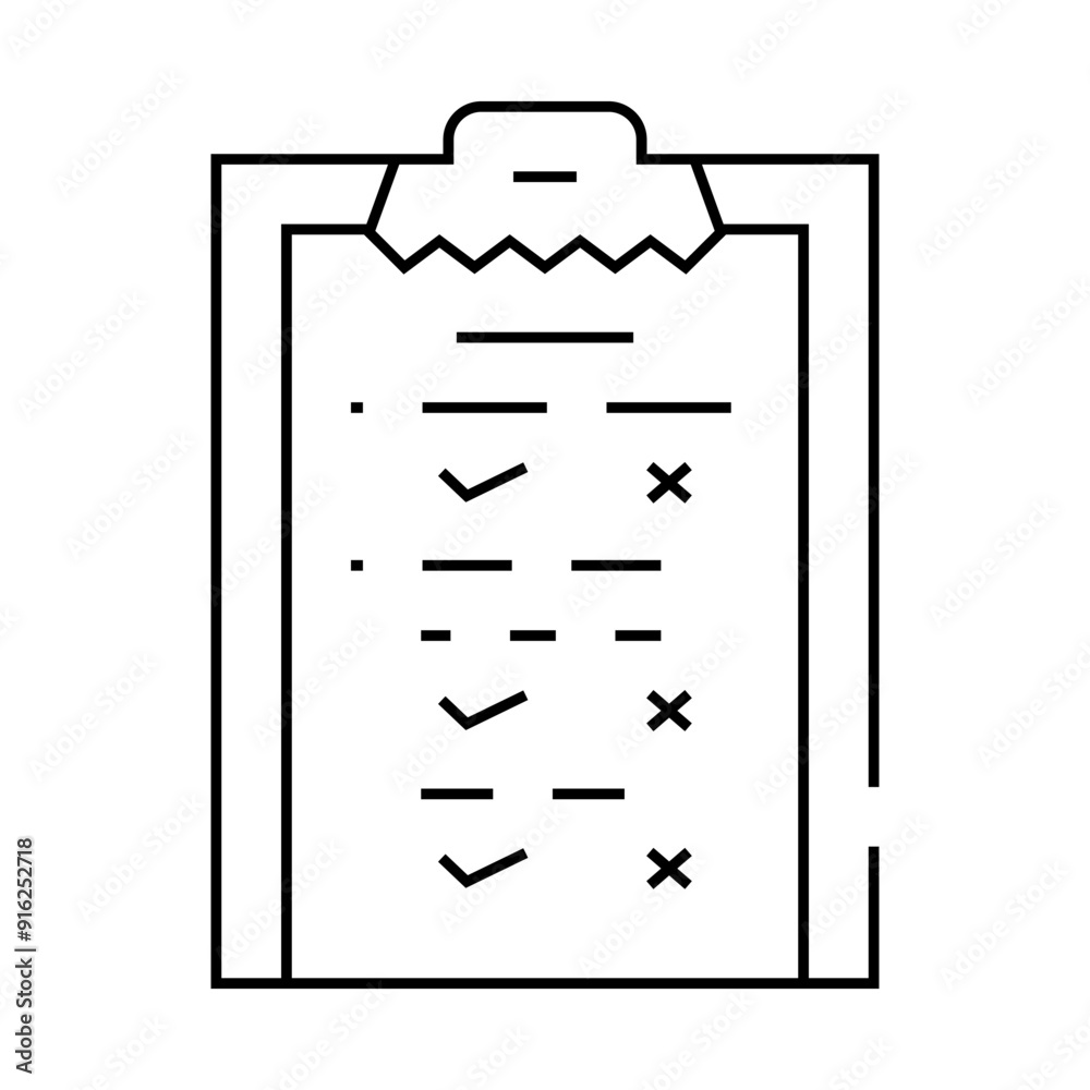 check list or questionnaire call center line icon vector. check list or questionnaire call center sign. isolated contour symbol black illustration check list or questionnaire call center line icon vector. check list or questionnaire call center sign. isolated contour symbol black illustration