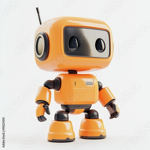 Cute Orange Robot Toy