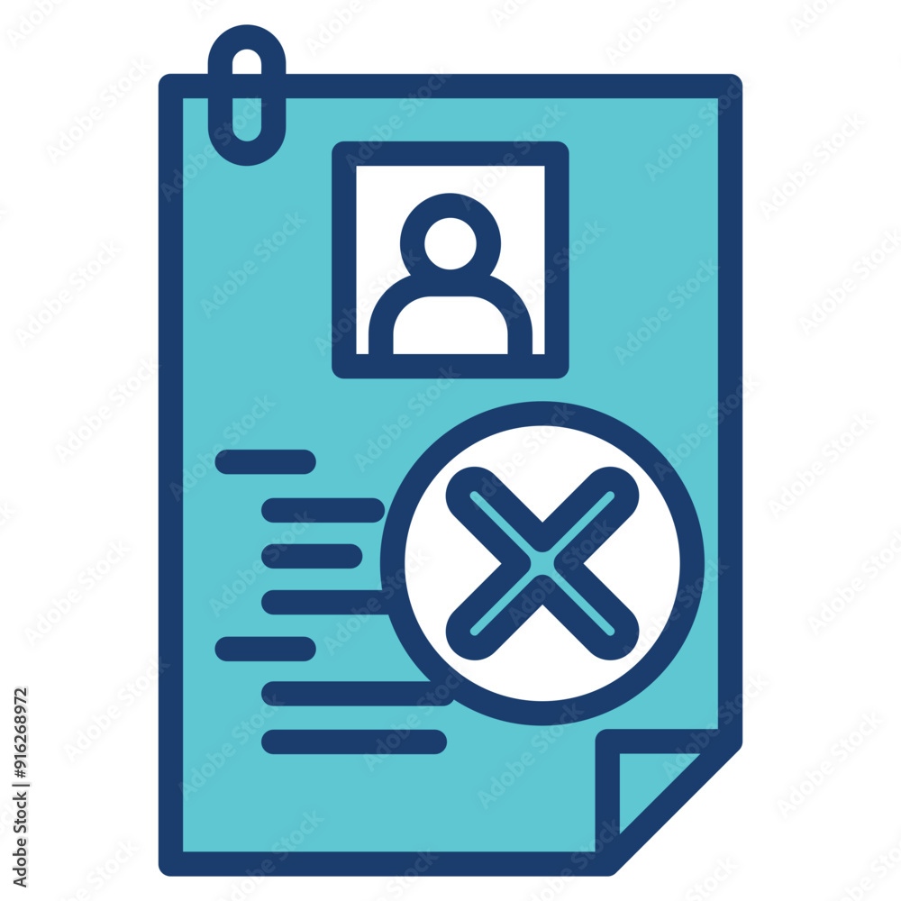 Obraz premium Rejected Icon