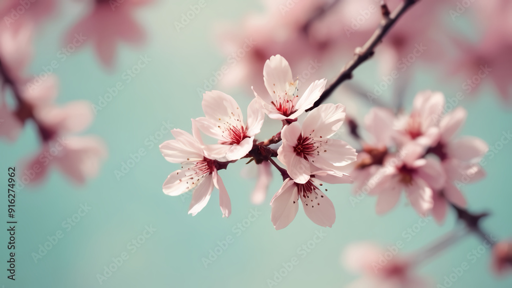 Fototapeta premium pink cherry blossoms