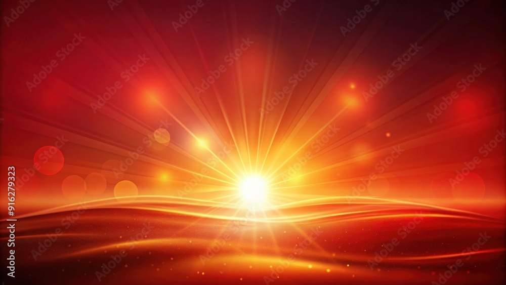 Obraz premium Red abstract background with gradient glowing texture of sunset, sunset, red, abstract, background, texture, gradient, glowing