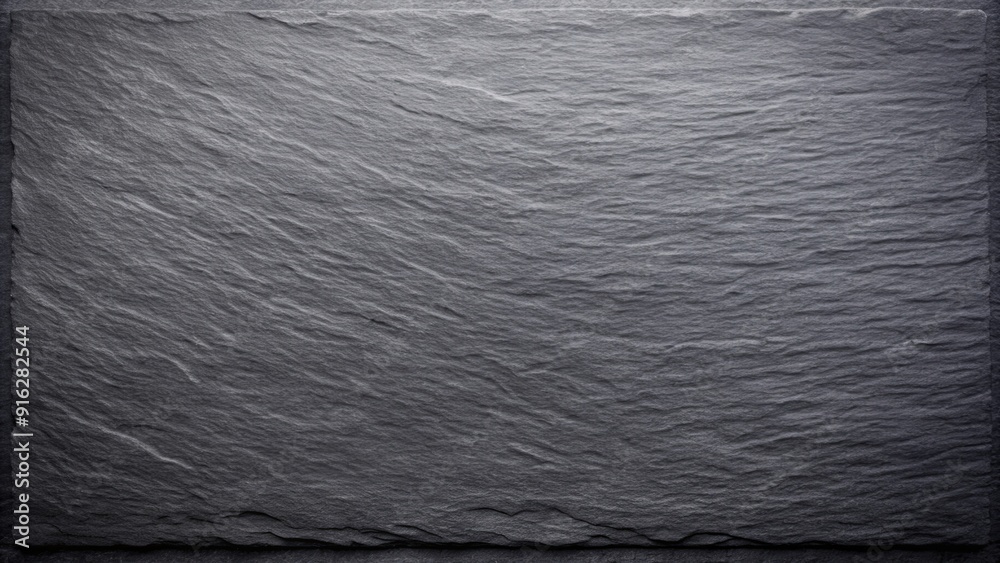 Dark grey slate background with intricate natural patterns, black stone ...