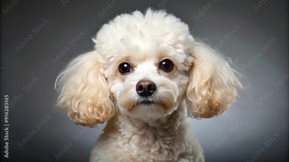 Adorable toy poodle with fluffy white fur and bright eyes, toy poodle, fluffy, white, pet, adorable, small, canine, companion Adorable toy poodle with fluffy white fur and bright eyes, toy poodle, fluffy, white, pet, adorable, small, canine, companion