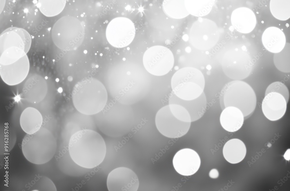 Abstract Silver Bokeh Background Abstract Silver Bokeh Background