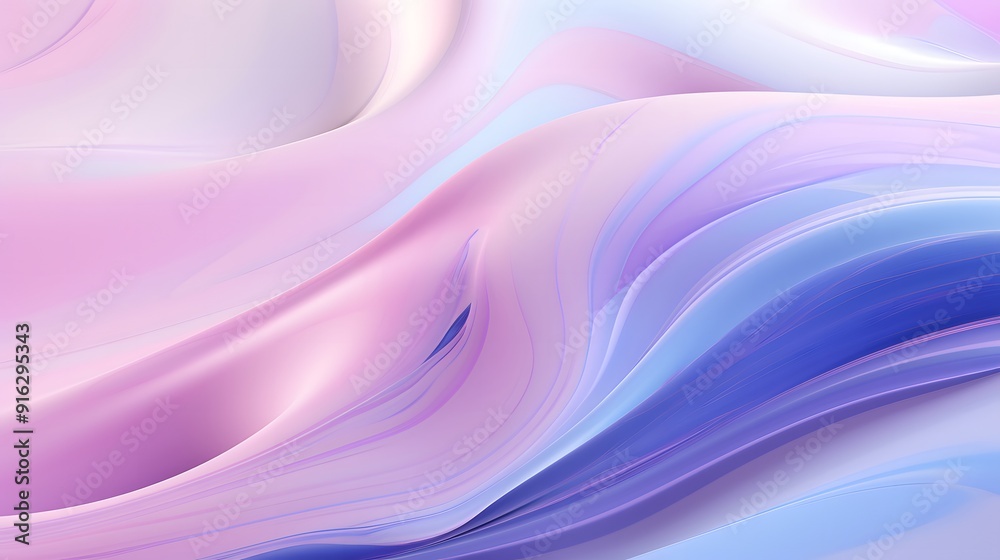 Abstract Swirls of Pastel Colors in a Dreamlike Composition