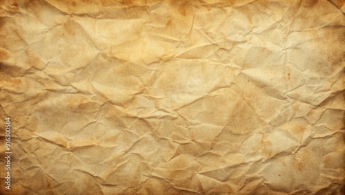 Old paper texture with creases and discoloration, perfect for vintage backgrounds, vintage, antique, aged, worn