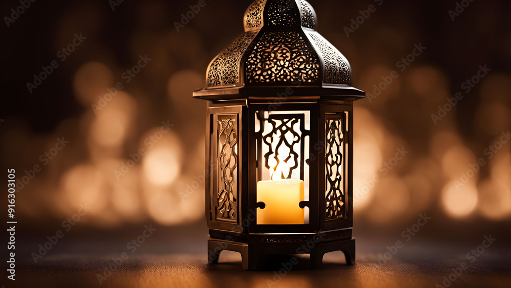 Elegant Lantern Illuminating a Soft Glow in the Dark Elegant Lantern Illuminating a Soft Glow in the Dark