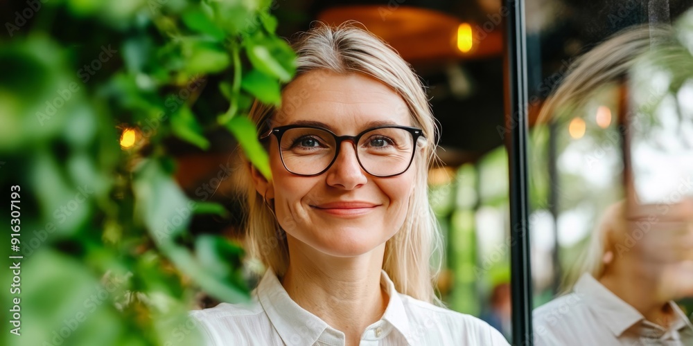 custom made wallpaper toronto digitalConfident Senior Latin Businesswoman in Her 50s or 60s, Exuding Professionalism in a Modern Coworking Space with Ample Copy Space