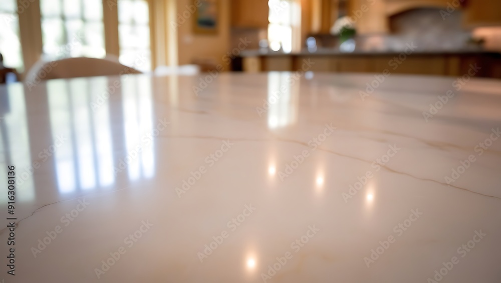 Fototapeta premium Modern sleek marble table top for product dispaly