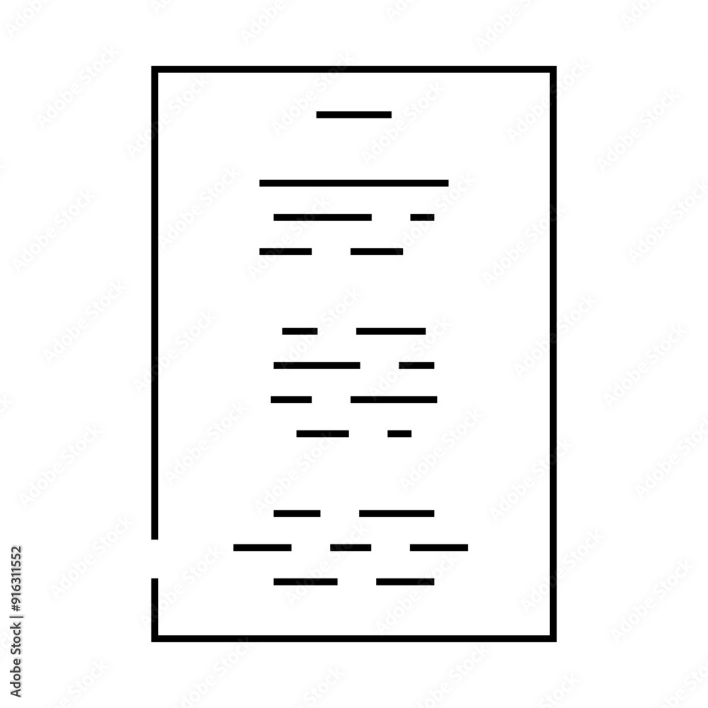 lyrics song text line icon vector. lyrics song text sign. isolated contour symbol black illustration lyrics song text line icon vector. lyrics song text sign. isolated contour symbol black illustration