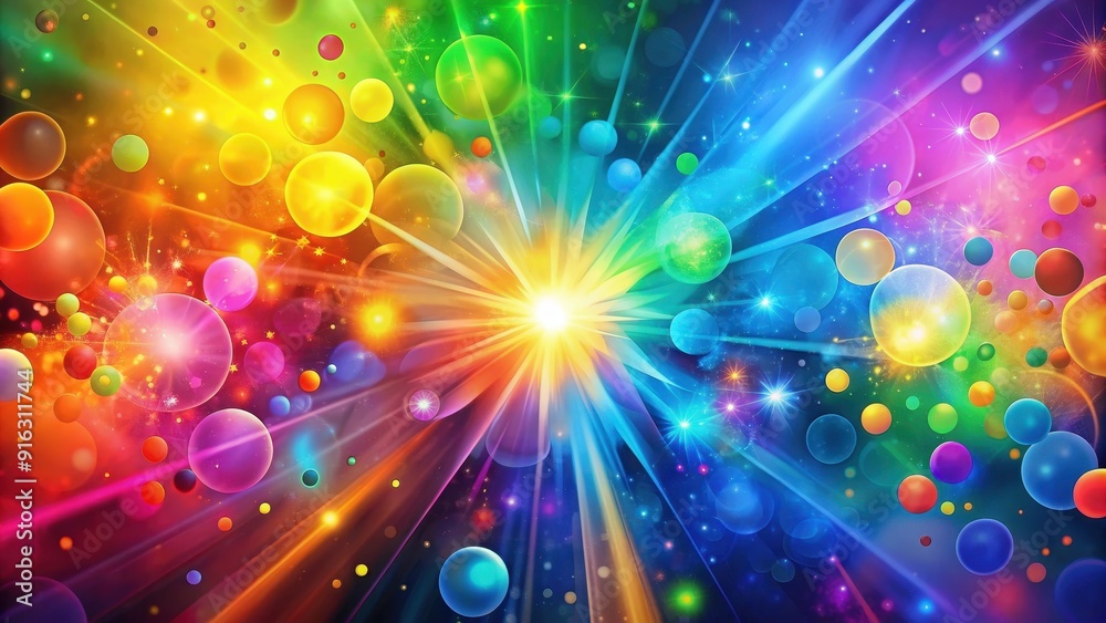 Fototapeta premium Vibrant and colorful abstract background, Colorful, vibrant, abstract, background, texture, rainbow, multicolored