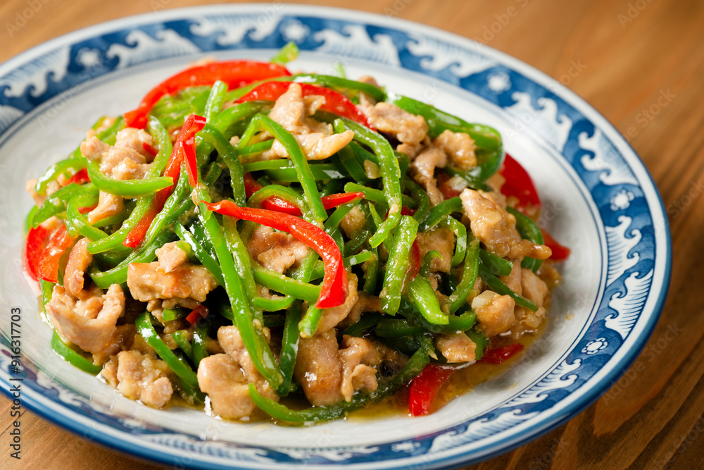 青椒肉絲 青椒肉絲