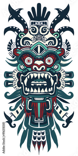 Mayan Tribal Tattoo traditional tattoo illustration photo