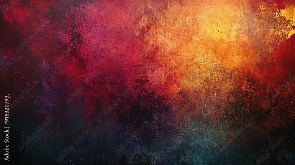 Obraz premium Abstract Art: Fiery Hues & Textures 